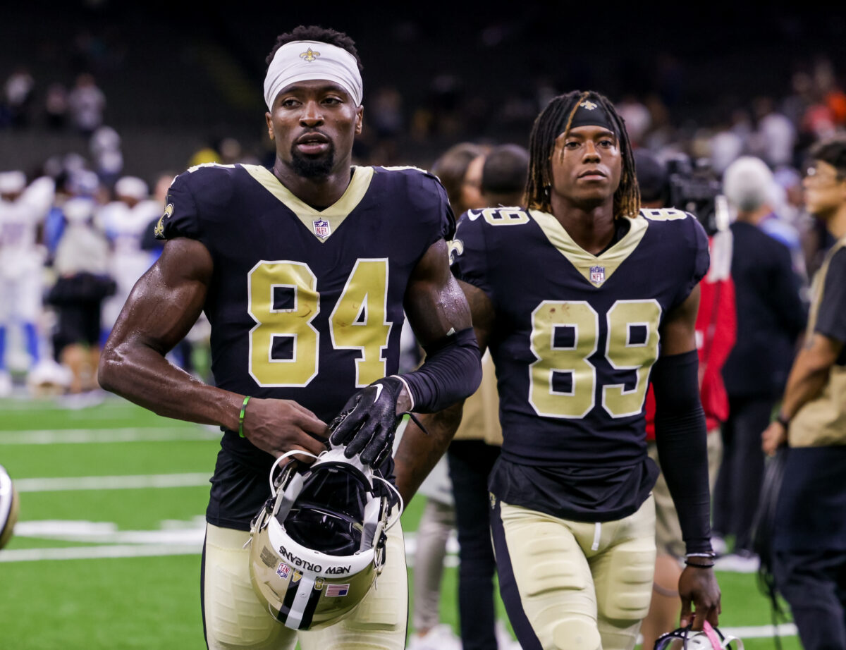 Saints call up 3 wide receivers from their practice squad for Week 6 vs. Bengals
