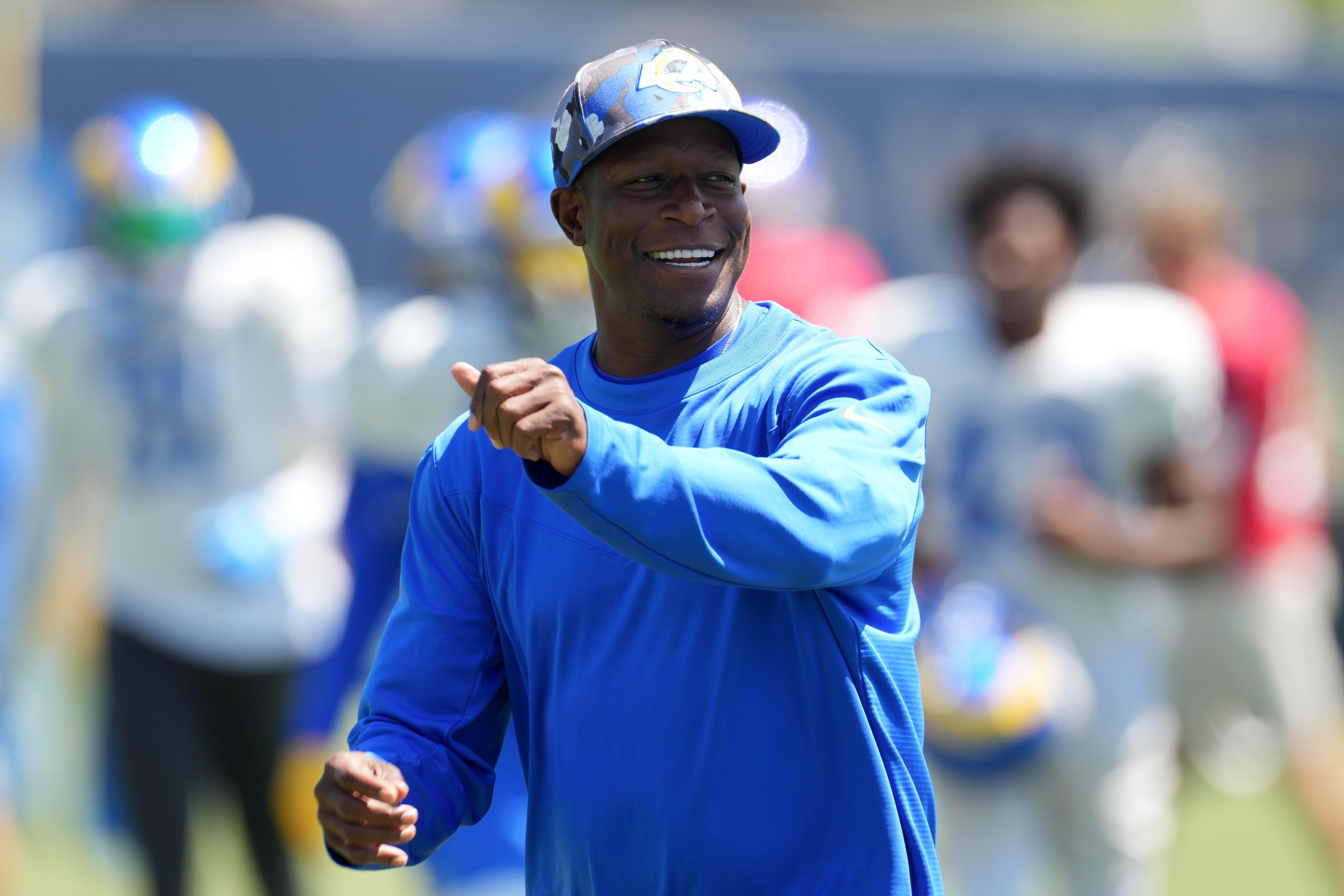 Rams defensive coordinator Raheem Morris: ‘Thank God I don’t have to take away Cooper Kupp’