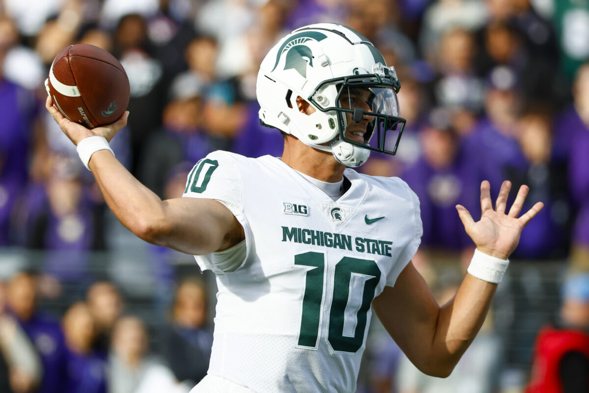 Where MSU’s Payton Thorne lands in 247Sports’ updated Big Ten quarterback rankings