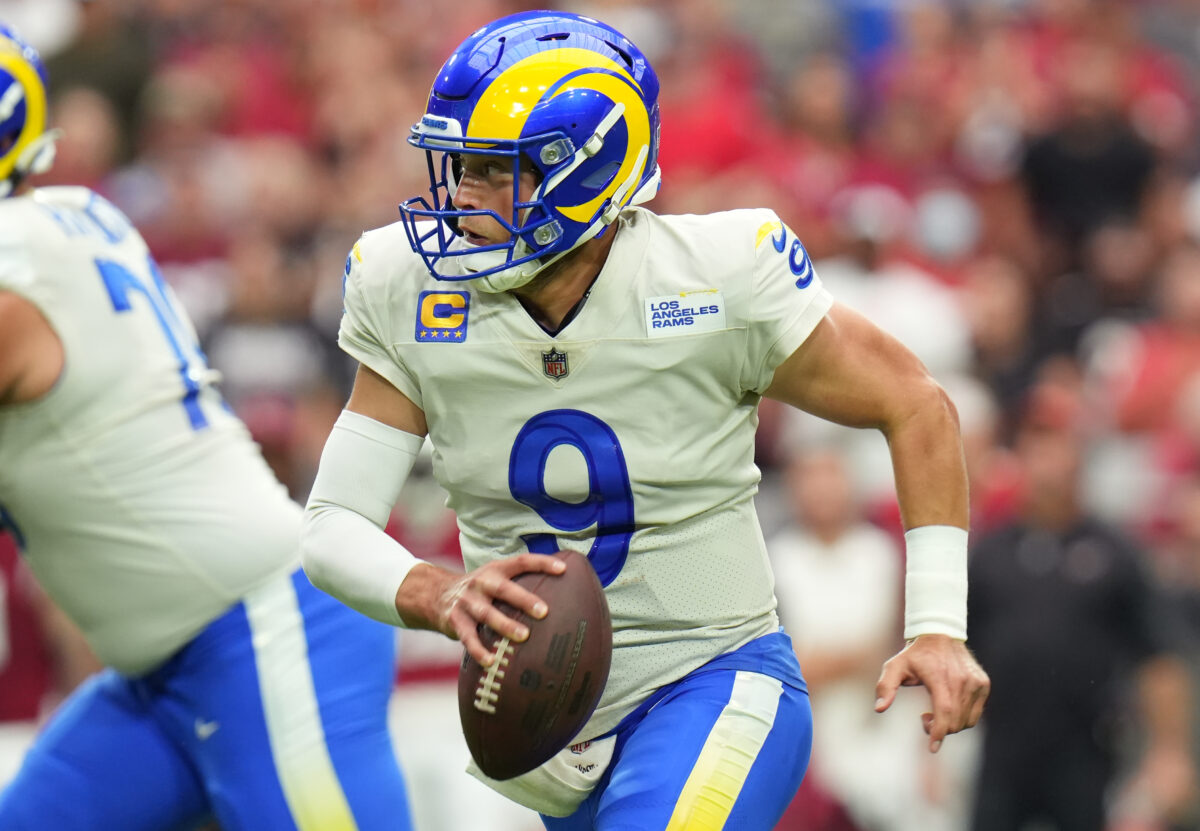 Matthew Stafford continues to shine for Rams in first half