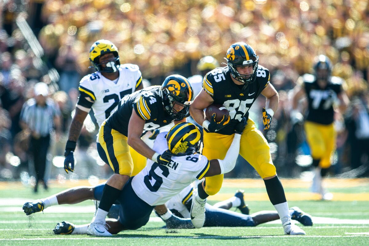 ‘We have a chance to have a pretty good tandem’: Iowa thrilled with TEs Luke Lachey, Sam LaPorta