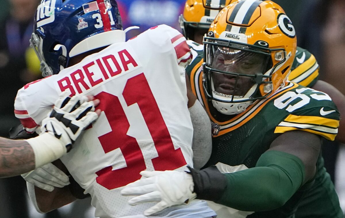 Packers DL TJ Slaton showcases disruptive abilities against Giants