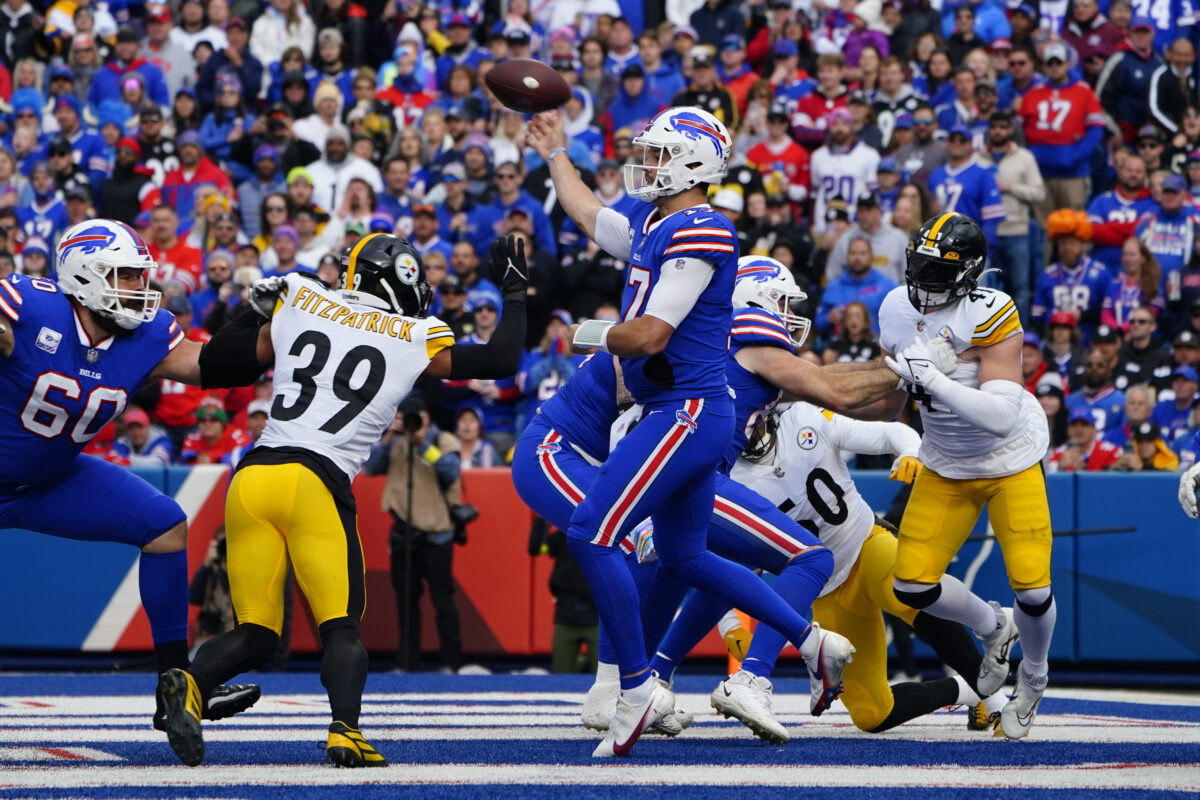 Josh Allen is on pace to smash the NFL’s single-game passing yards record
