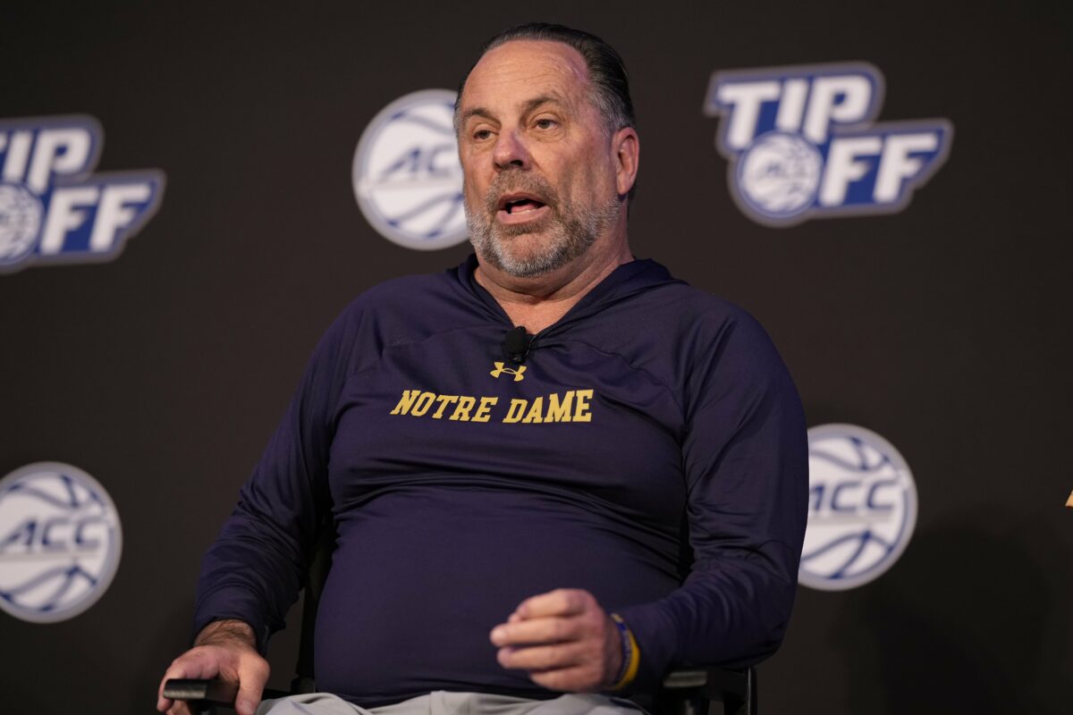 Mike Brey meets with media ahead of Notre Dame’s 2022-23 season