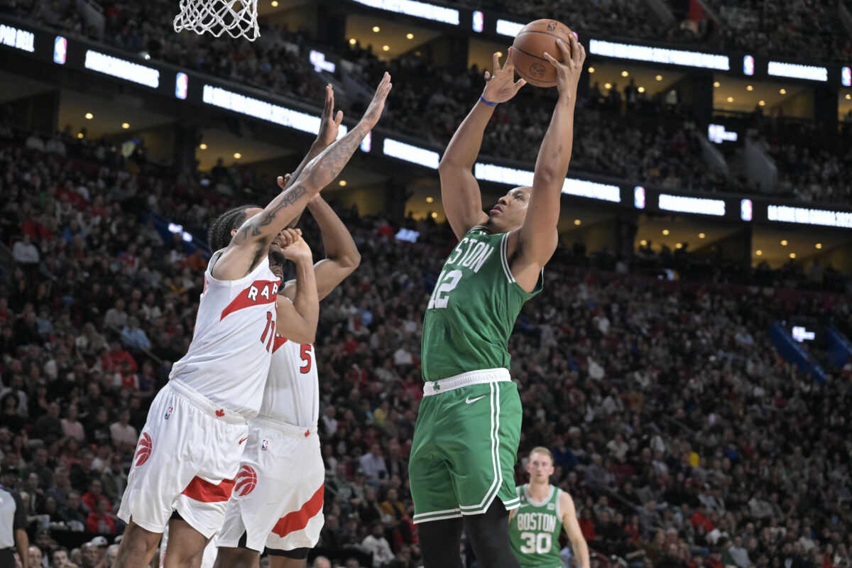 Boston’s Grant Williams explains what happened to get Jayson Tatum ejected against the Toronto Raptors