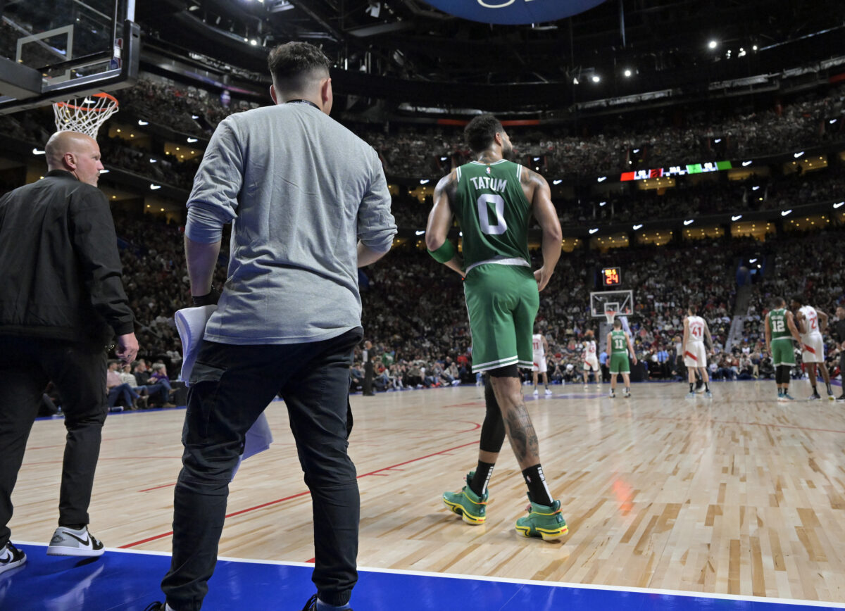 Reacting to Jayson Tatum’s ejection in the Boston Celtics’ overtime loss to the Toronto Raptors