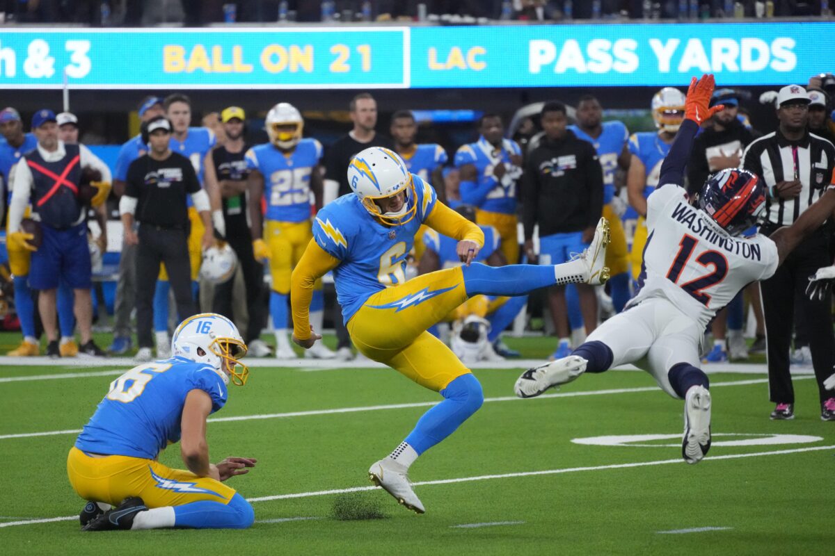 Chargers’ Dustin Hopkins named AFC Special Teams Player of the Week