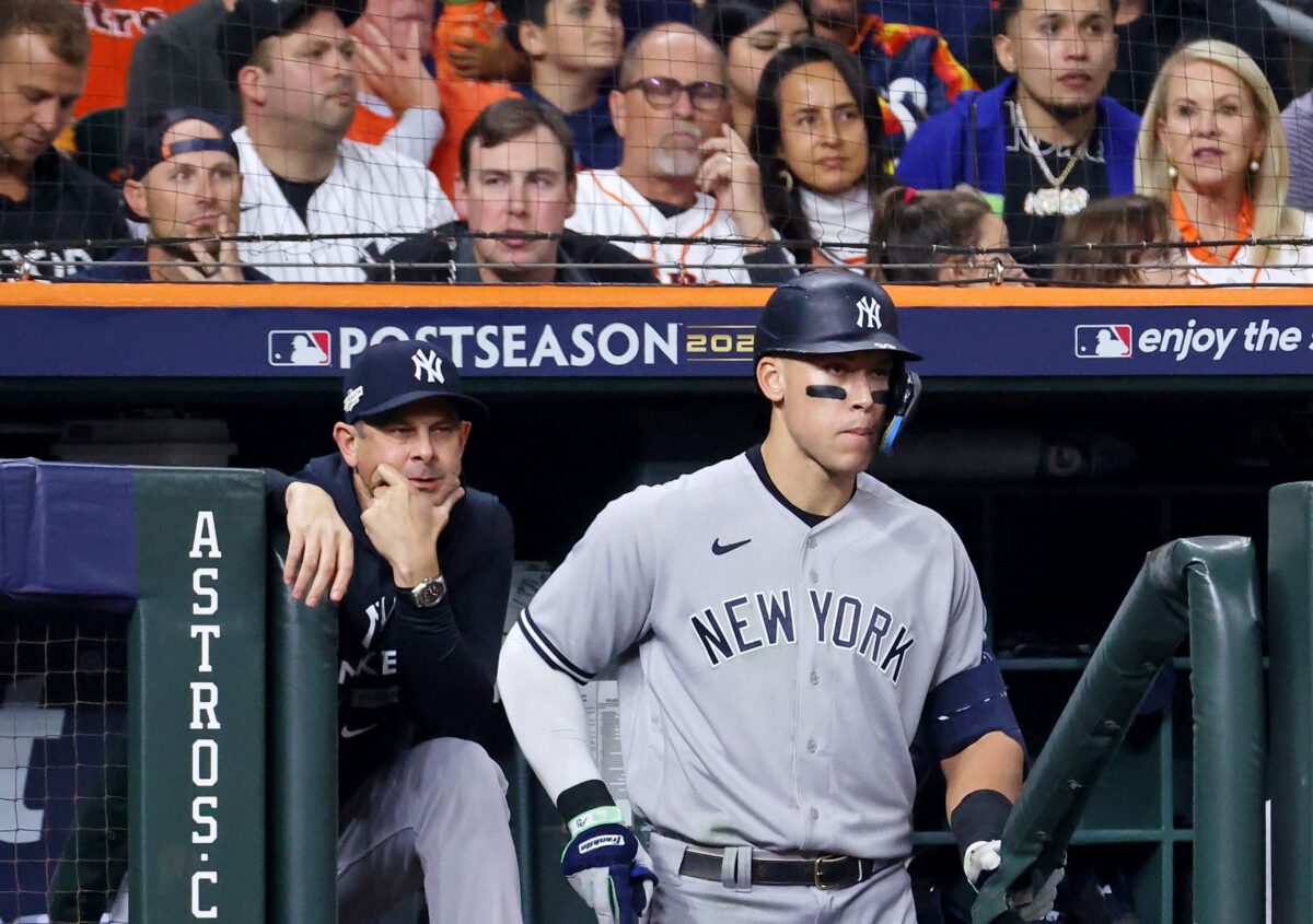 A frustrated Aaron Boone blamed the open roof for crucial Aaron Judge fly-out in Houston