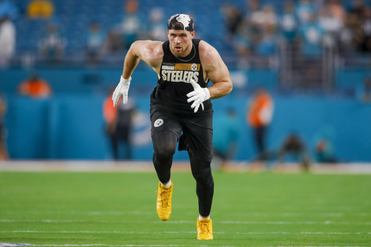 Steelers LB T.J. Watt continues to work his way back from injury