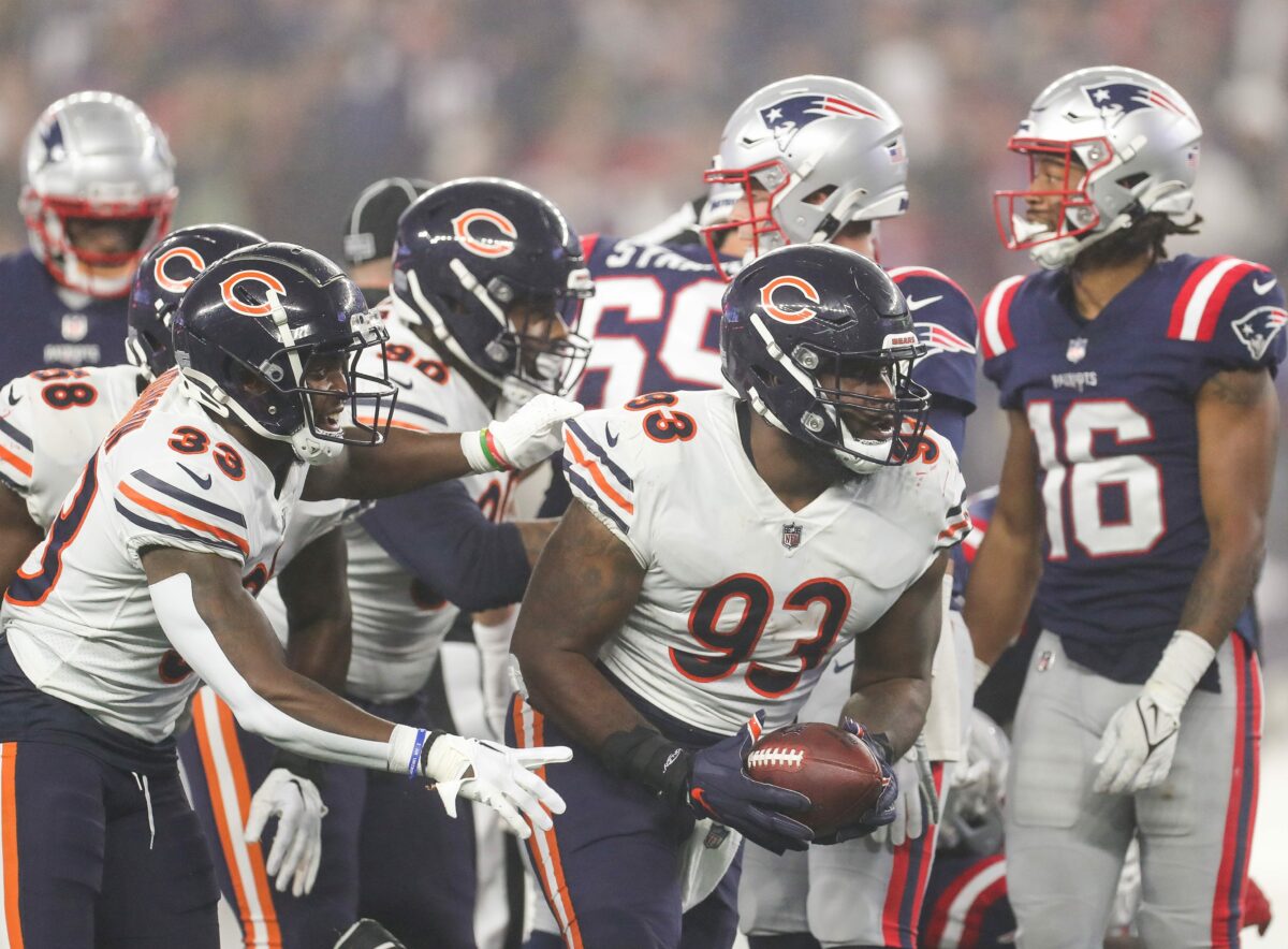 Bears’ Justin Jones made hilarious reference to ‘Deflategate’ after Chicago deflated the Patriots on MNF