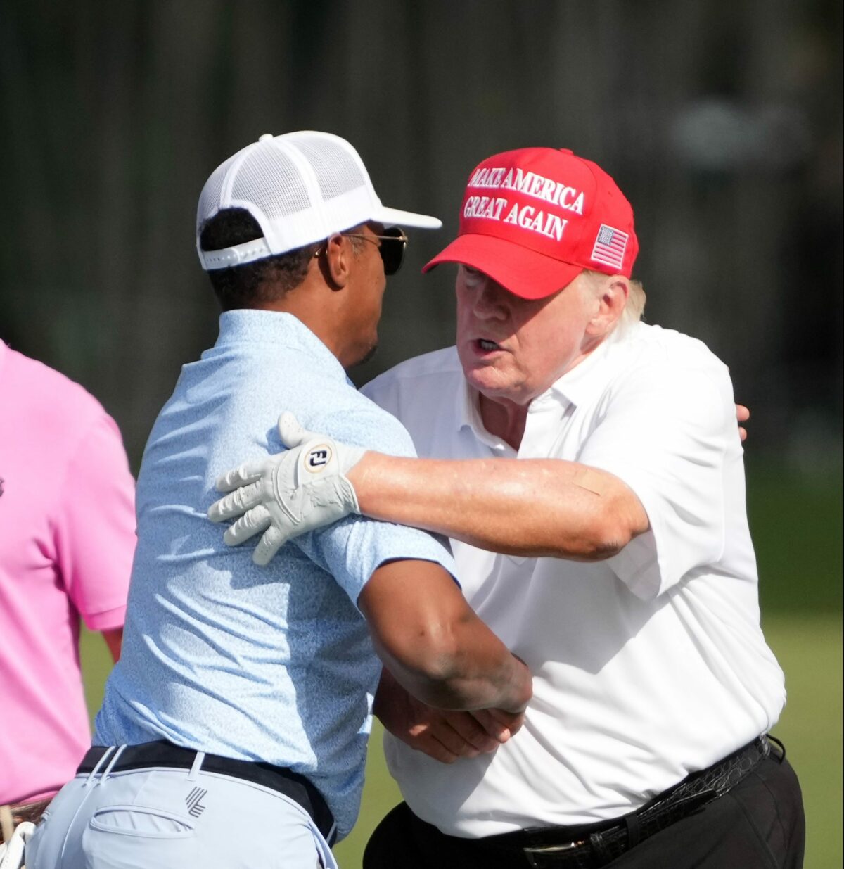 Former President Donald Trump says PGA Tour ‘is being destroyed by the PGA’ at LIV Miami pro-am