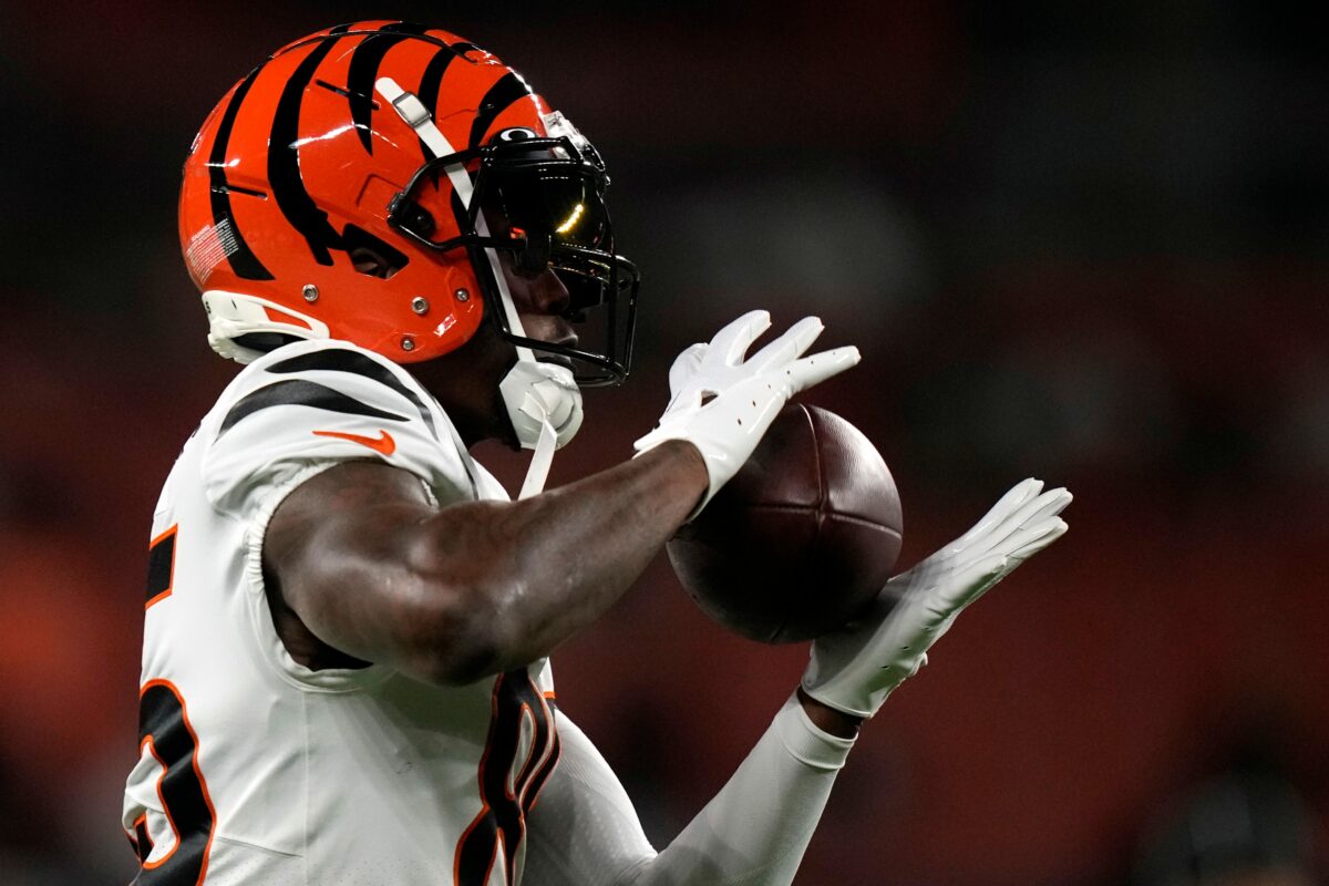 Tee Higgins salvages something for Bengals with great TD grab