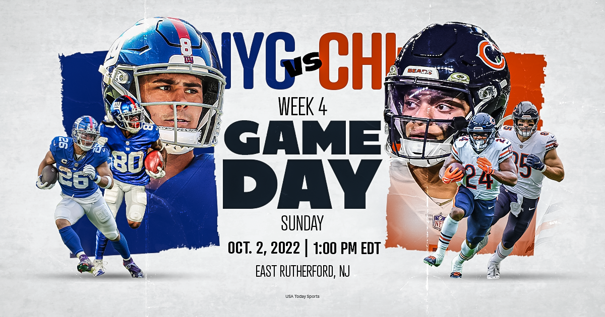 Chicago Bears vs. New York Giants, live stream, TV channel, kickoff time, how to watch NFL