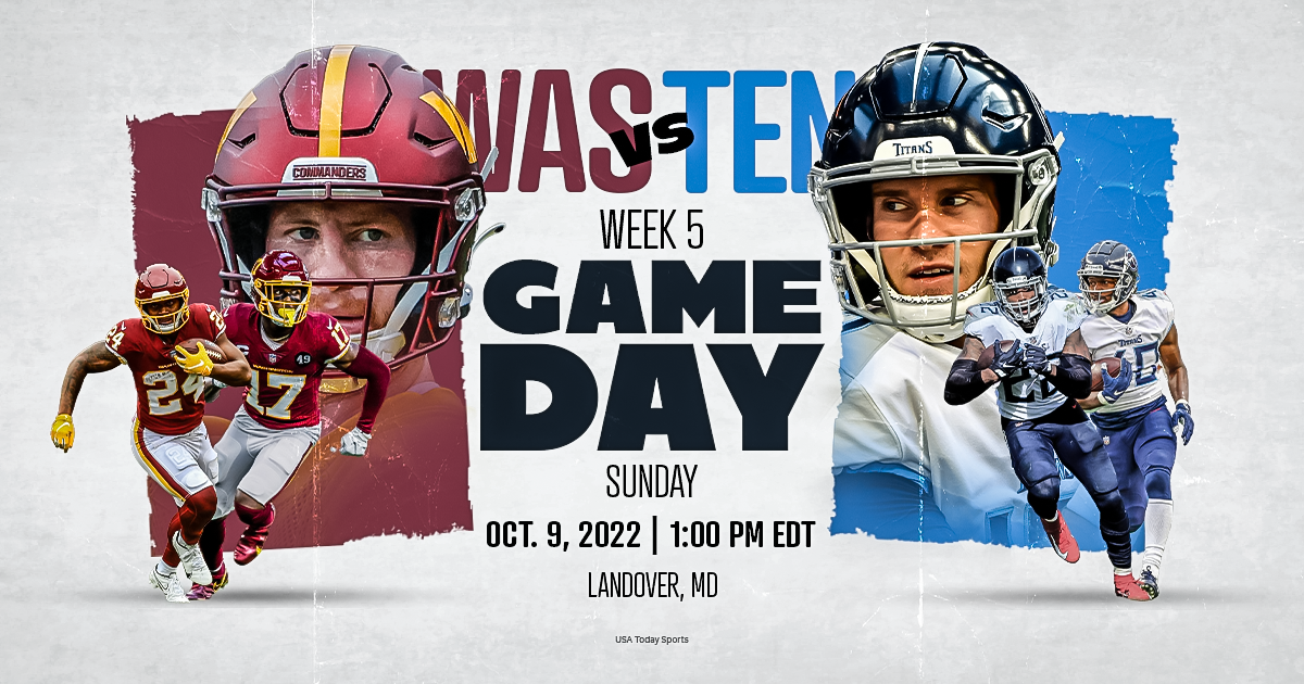 Tennessee Titans vs. Washington Commanders, live stream, TV channel, kickoff time, how to watch NFL