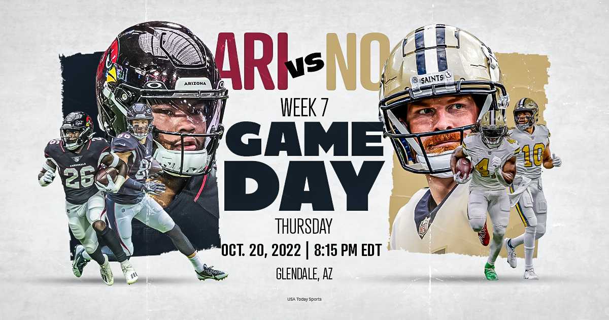 New Orleans Saints vs. Arizona Cardinals, live stream, preview, TV channel, time, odds, how to watch TNF