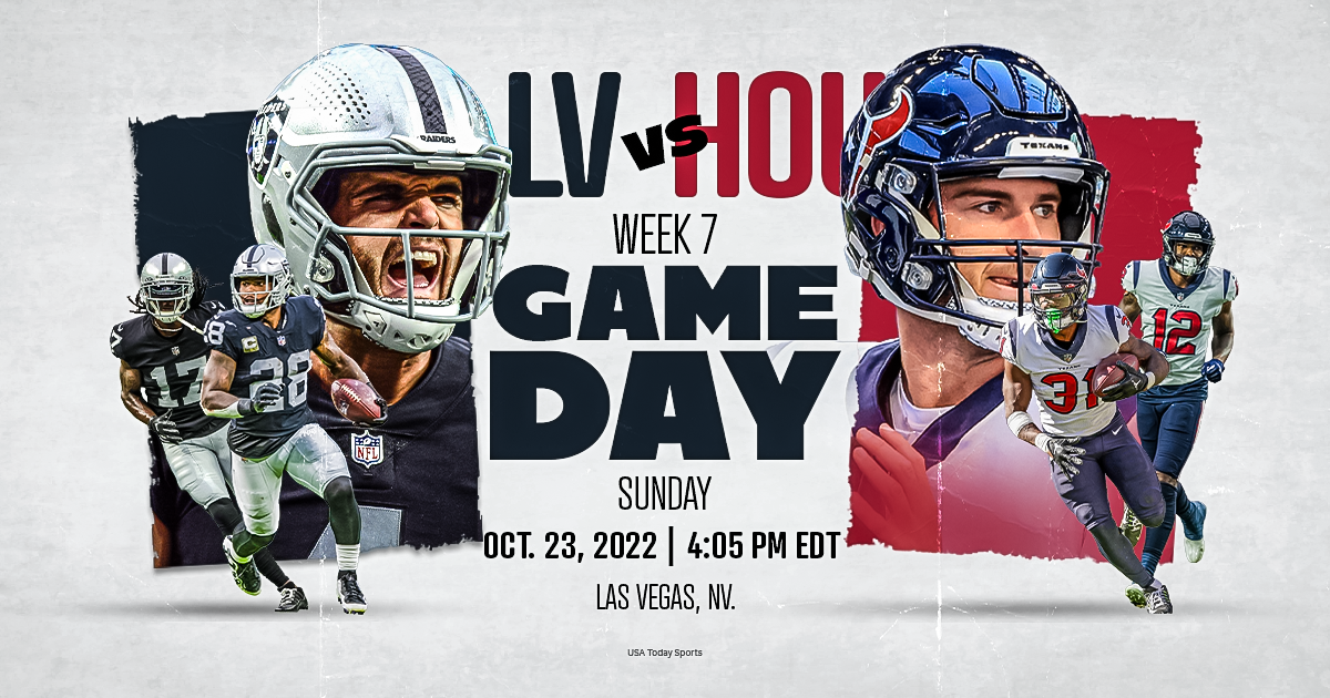 Houston Texans vs. Las Vegas Raiders, live stream, TV channel, kickoff time, how to watch NFL