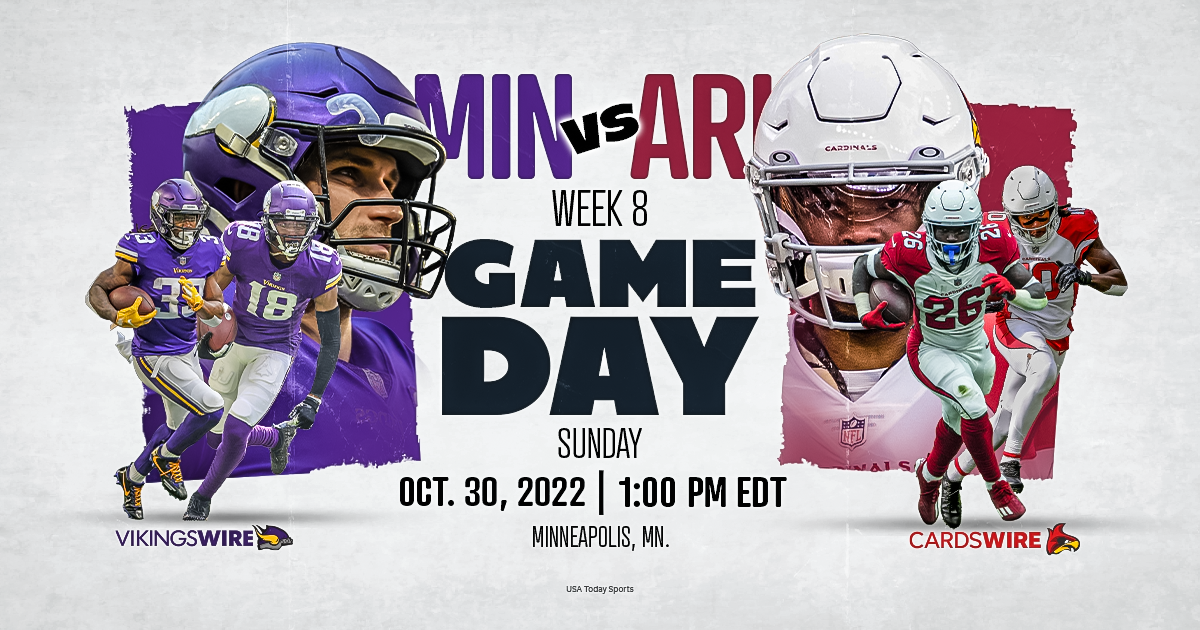 Cardinals-Vikings: How to watch, listen, stream to Week 8 matchup