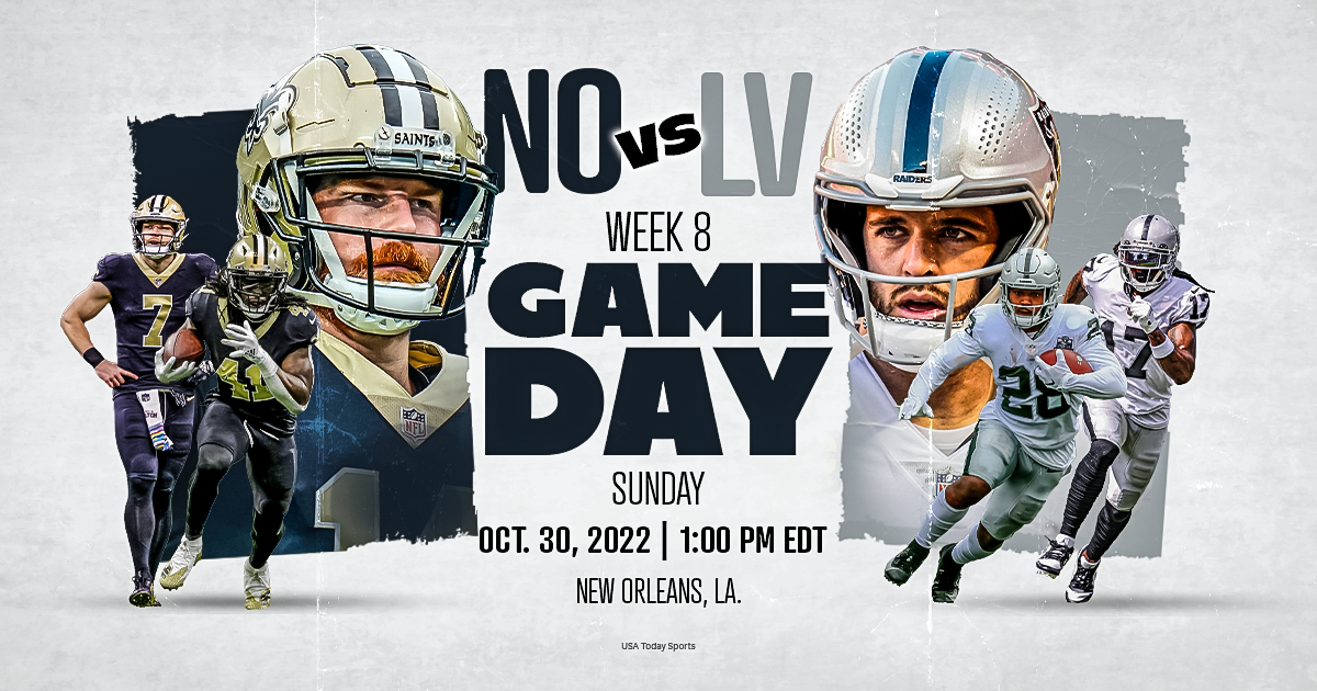 Las Vegas Raiders vs. New Orleans Saints, live stream, TV channel, kickoff time, how to watch NFL