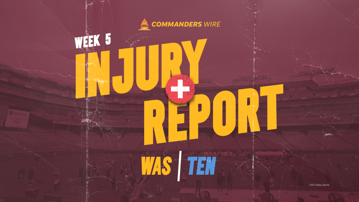 Titans vs. Commanders Week 5 injury report: Thursday