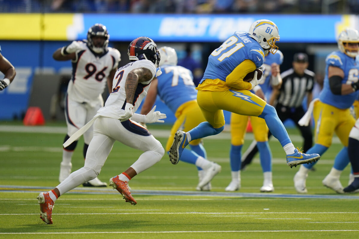 Must-watch matchup: Chargers WR Mike Williams vs. Broncos CB Patrick Surtain II