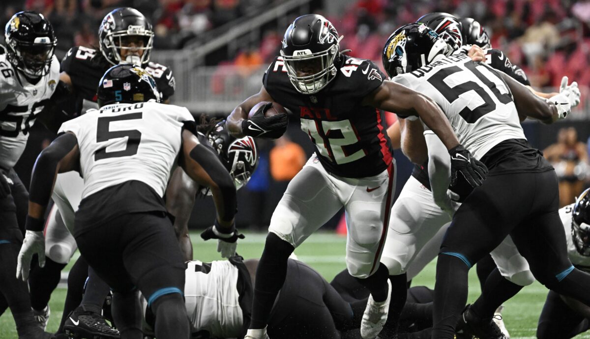Watch: Falcons RB Caleb Huntley scores first career touchdown