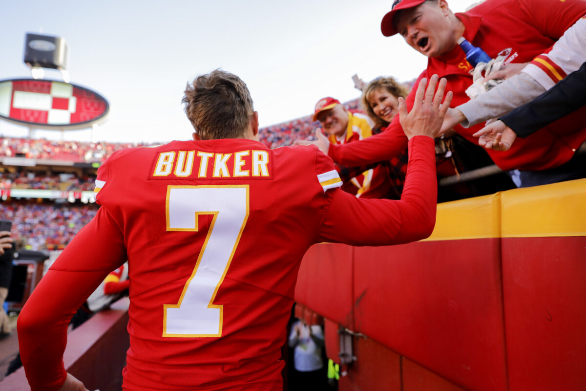 12-year-old trading card enthusiast has collection of Chiefs K Harrison Butker