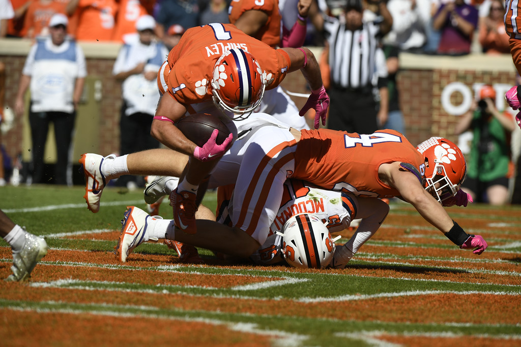 Turnovers prove costly as Clemson trails at the half