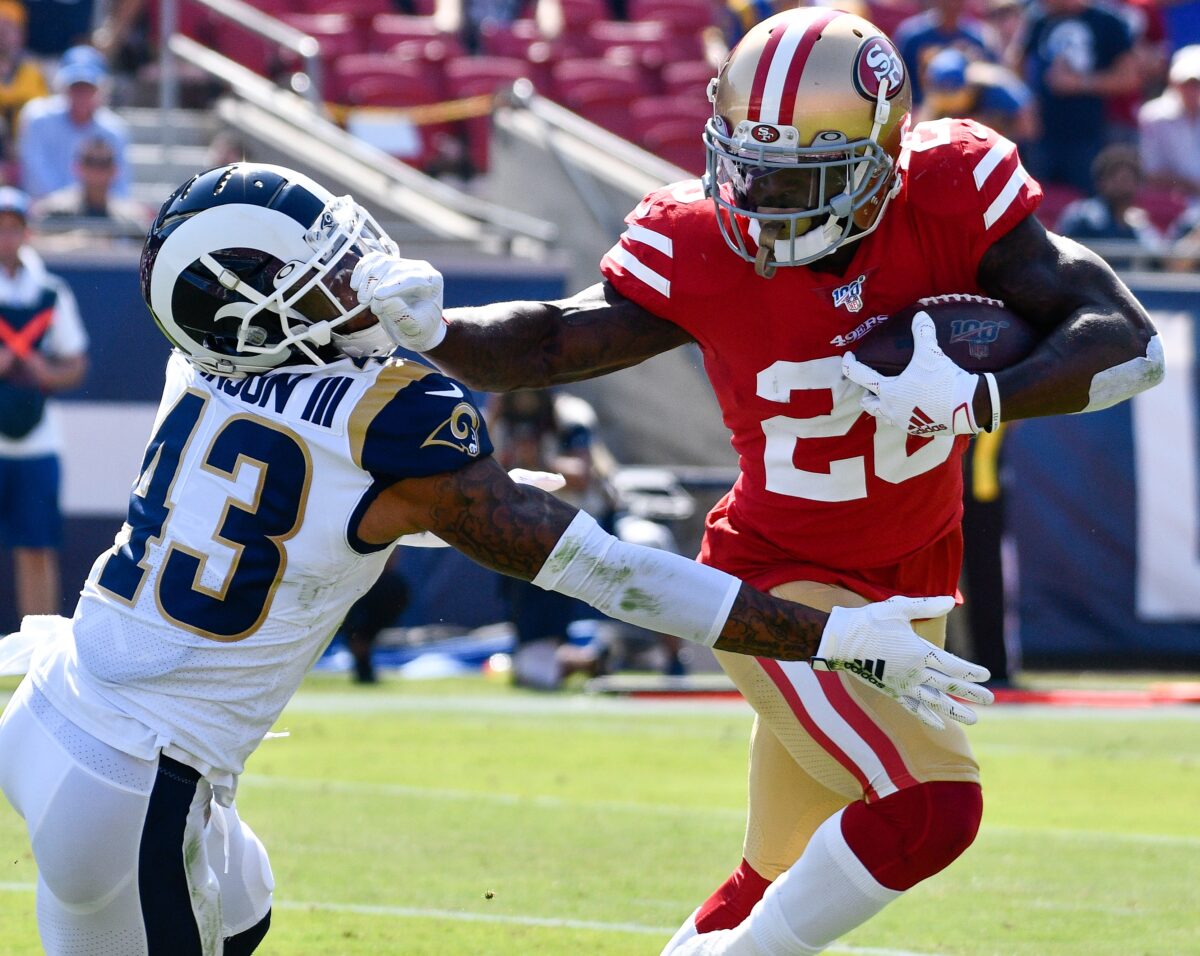 49ers roster moves: 2 WRs, RB elevated for game vs. Rams