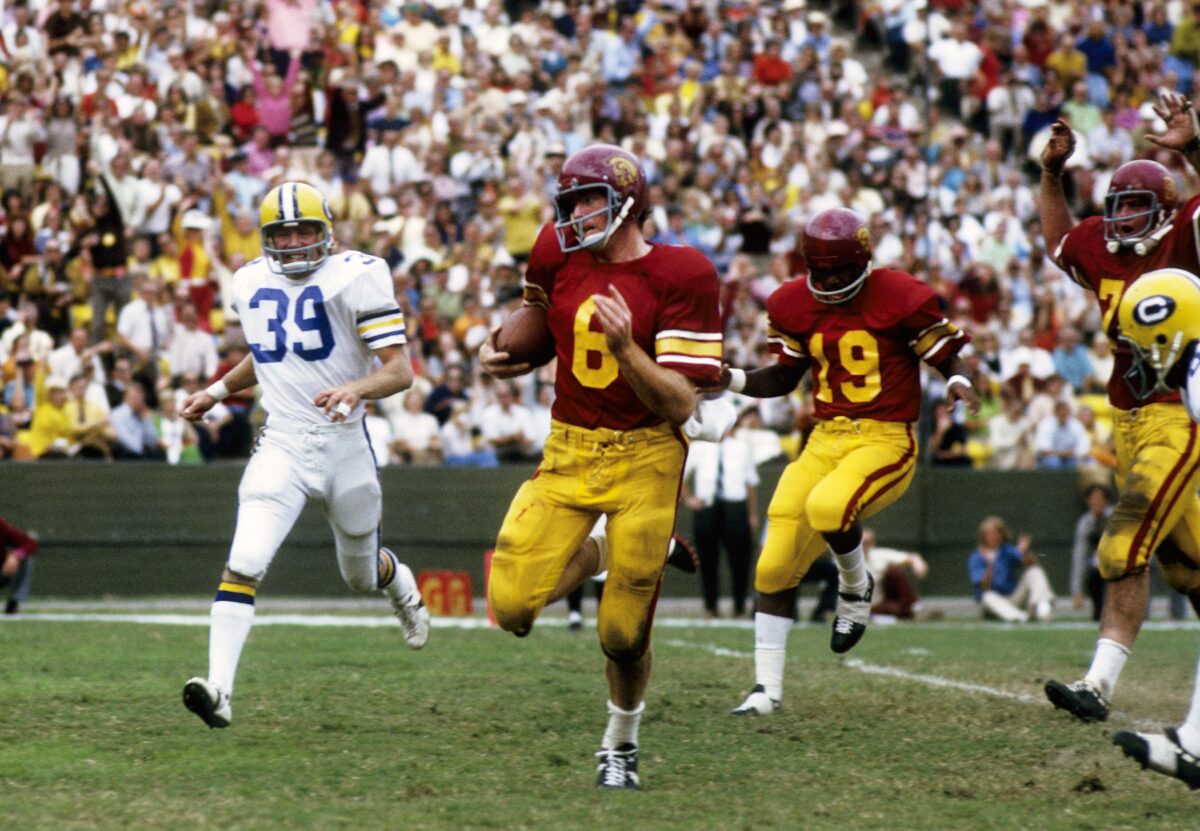 USC throwback uniforms for this weekend’s homecoming game vs Cal? Seems like it