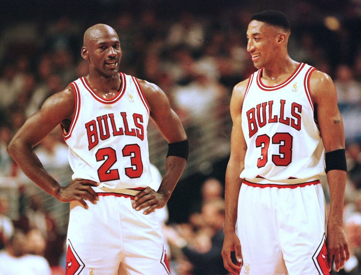 Chicago Bulls icons Michael Jordan and Scottie Pippen through the years