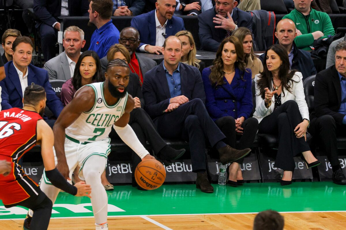 Boston Celtics unfazed by courtside visit from Prince and Princess of Wales