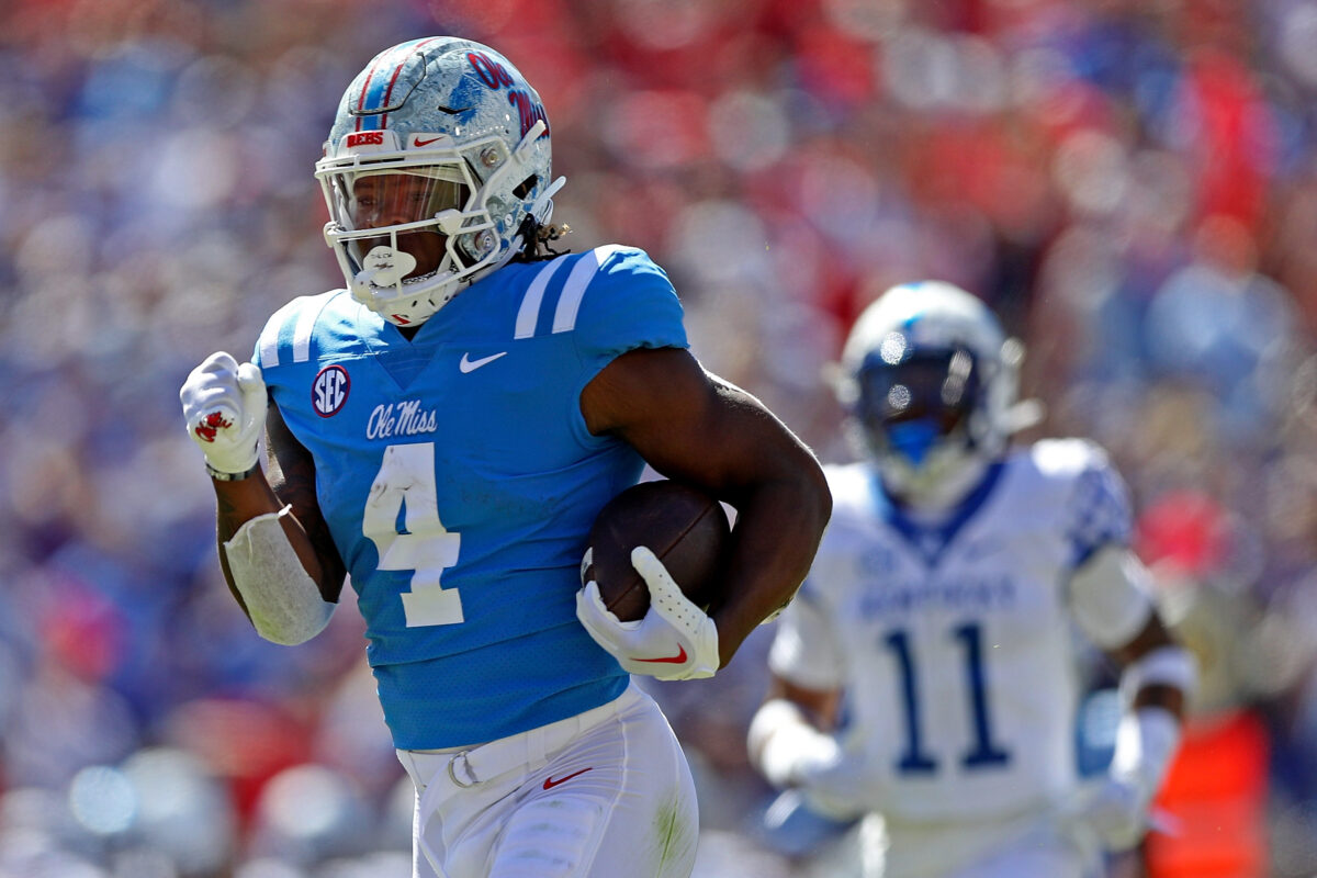 Nick Saban reflects on the recruitment of Ole Miss RB Quinshon Judkins