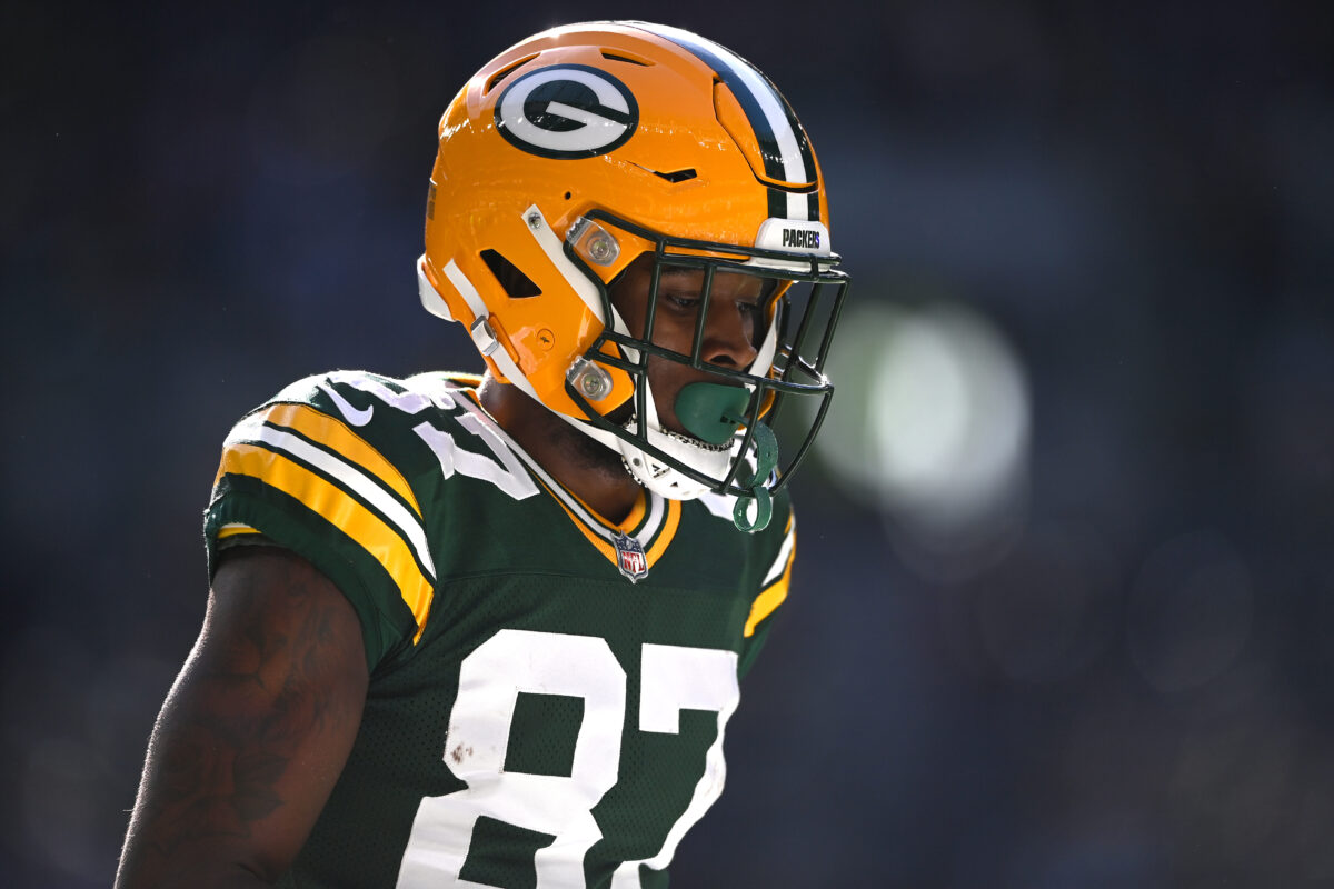 Packers rookie WR Romeo Doubs carted off with ankle injury
