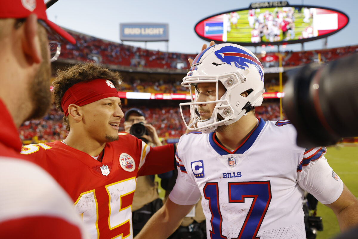 Like Pat Mahomes, Josh Allen also does weird things with a sauce (video)