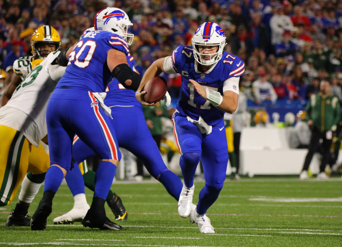 Josh Allen explains why he smiled after taking big hit vs. Packers (video)