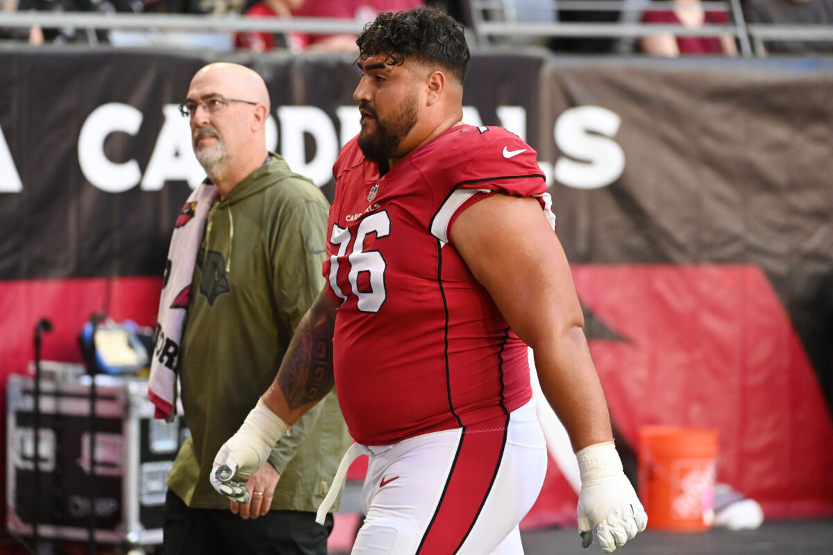 Cardinals O-linemen Rodney Hudson, Will Hernandez expected to be out Week 10