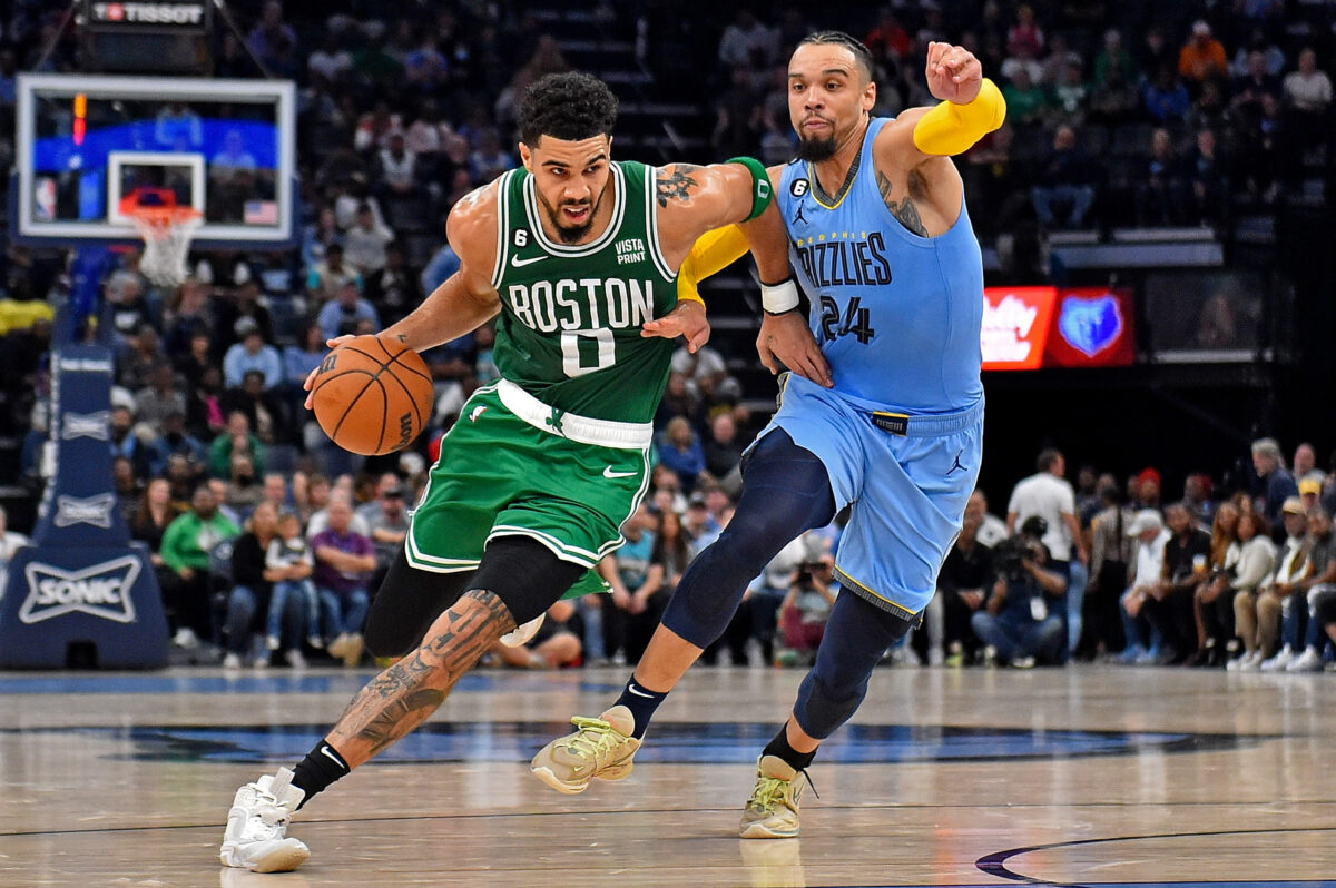 Tatum goes for 39 as Celtics eke out victory down in Memphis