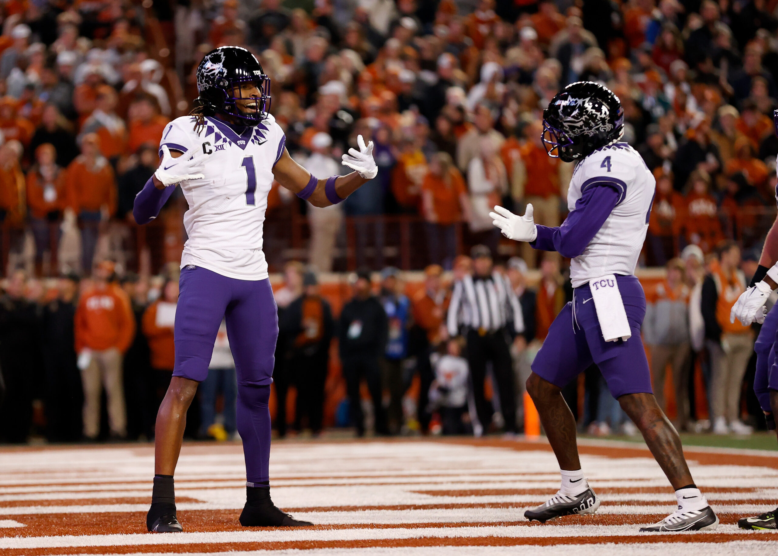College Football Playoff 2023: TCU holds onto top 4 spot in third rankings, updated title odds