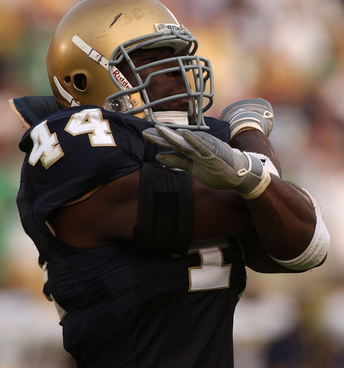 NFL great congratulates new Notre Dame record holder