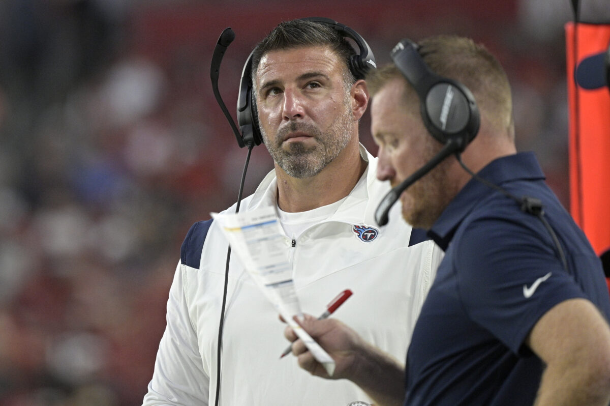Mike Vrabel: Todd Downing will remain Titans OC pending legal process, NFL decision