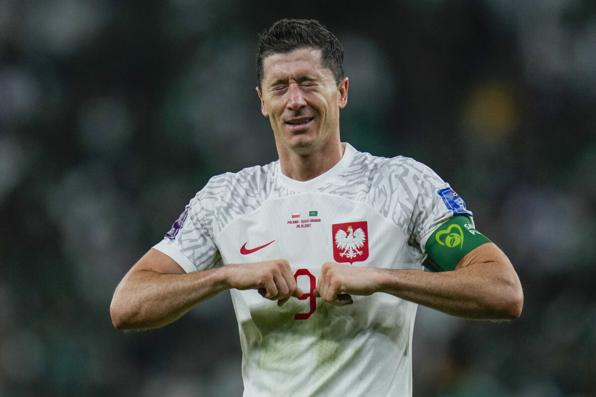 Poland’s Robert Lewandowski had the most beautiful, emotional reaction to first World Cup goal