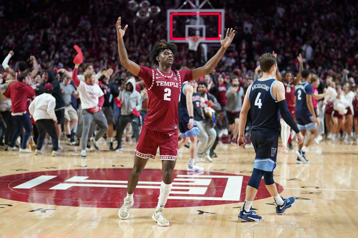 Temple’s win over No. 16 Villanova on Friday was so chaotic fans stormed the court twice