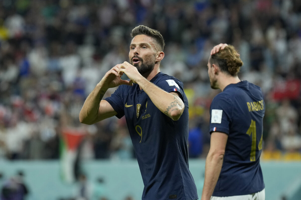 Olivier Giroud equals Thierry Henry’s goal record as France thumps Australia at World Cup