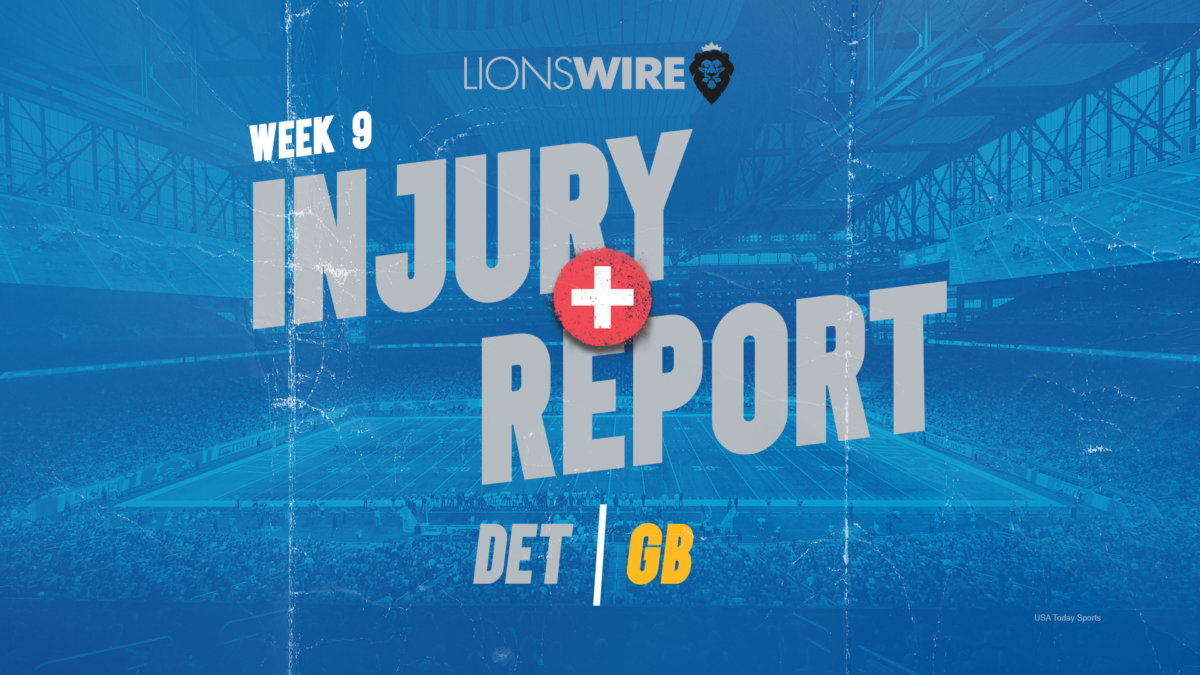 Lions injury update: Good news vs. bad news from Thursday’s practice session