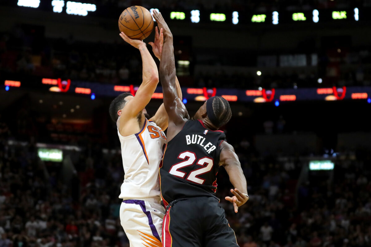 A look at every angle of Jimmy Butler’s absolutely incredible game-saving block on Devin Booker