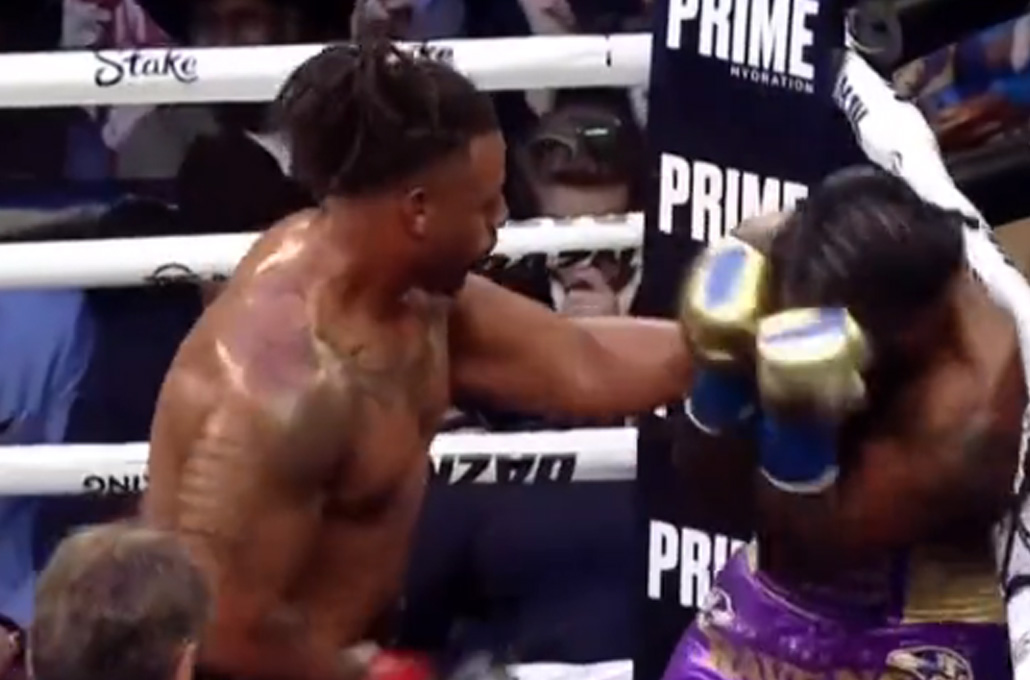 Boxing video: Greg Hardy drops Hasim Rahman Jr. with counter right, wins unanimous decision