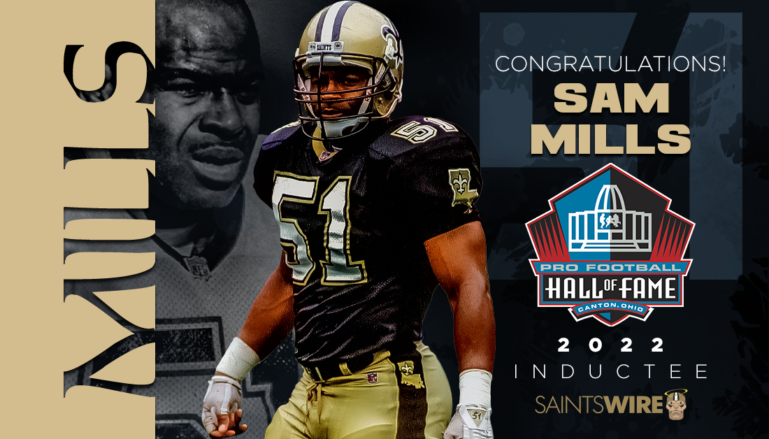 Saints honoring Sam Mills’ Hall of Fame induction with ‘Dome Patrol’ poster for fans
