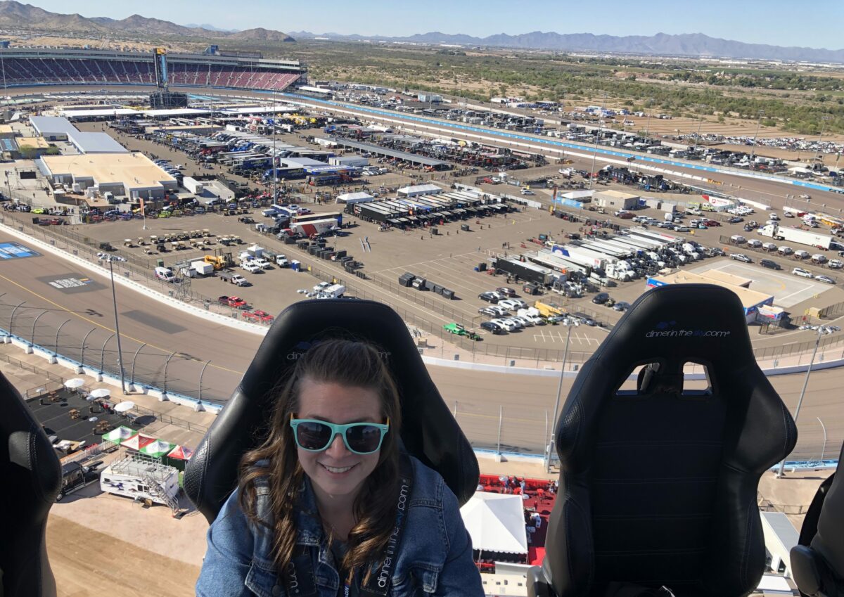 I tried NASCAR’s crane seats 150 feet over Phoenix Raceway, and it wasn’t actually (that) scary