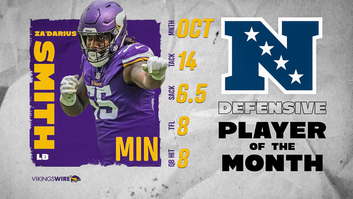 Za’Darius Smith named NFC Defensive Player of the Month