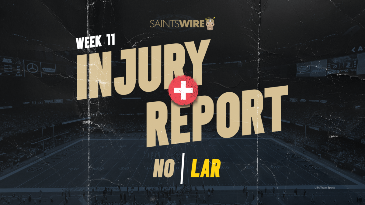 Breaking down the Week 11 injury report for Saints vs. Rams